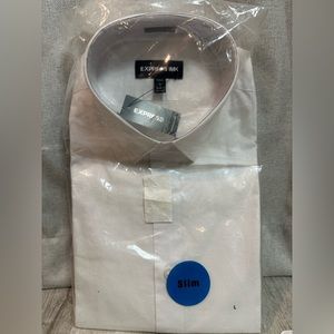 NEW White Express 1MX Large Tall/Long Slim Shirt 16-16 1/2